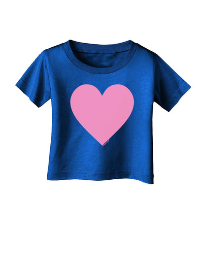 Big Pink Heart Valentine's Day Infant T-Shirt Dark-Infant T-Shirt-TooLoud-Royal-Blue-06-Months-Davson Sales