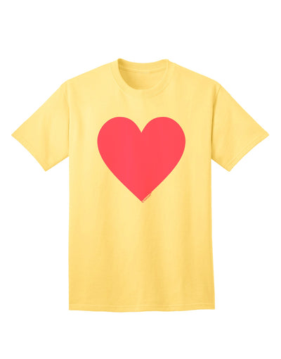 Big Pink Heart Valentine's Day - Premium Adult T-Shirt Collection-Mens T-shirts-TooLoud-Yellow-Small-Davson Sales