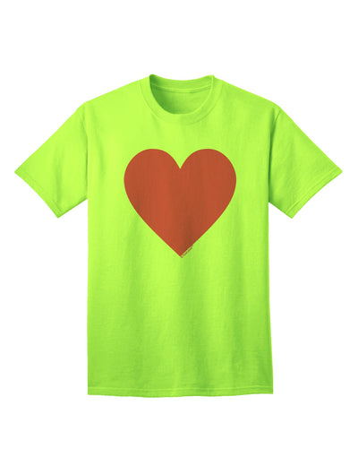 Big Pink Heart Valentine's Day - Premium Adult T-Shirt Collection-Mens T-shirts-TooLoud-Neon-Green-Small-Davson Sales