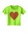 Big Pink Heart Valentine's Day Toddler T-Shirt-Toddler T-Shirt-TooLoud-Lime-Green-2T-Davson Sales