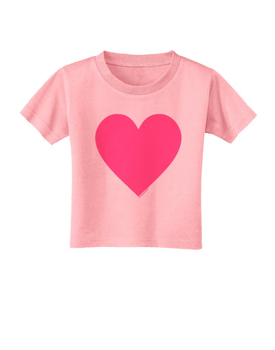 Big Pink Heart Valentine's Day Toddler T-Shirt-Toddler T-Shirt-TooLoud-Candy-Pink-2T-Davson Sales