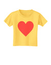 Big Pink Heart Valentine's Day Toddler T-Shirt-Toddler T-Shirt-TooLoud-Yellow-2T-Davson Sales