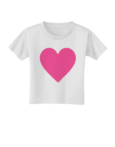 Big Pink Heart Valentine's Day Toddler T-Shirt-Toddler T-Shirt-TooLoud-White-2T-Davson Sales