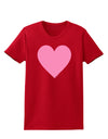 Big Pink Heart Valentine's Day Womens Dark T-Shirt-TooLoud-Red-X-Small-Davson Sales