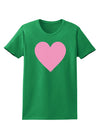 Big Pink Heart Valentine's Day Womens Dark T-Shirt-TooLoud-Kelly-Green-X-Small-Davson Sales