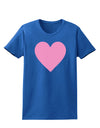 Big Pink Heart Valentine's Day Womens Dark T-Shirt-TooLoud-Royal-Blue-X-Small-Davson Sales