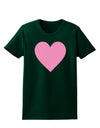 Big Pink Heart Valentine's Day Womens Dark T-Shirt-TooLoud-Forest-Green-Small-Davson Sales