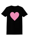 Big Pink Heart Valentine's Day Womens Dark T-Shirt-TooLoud-Black-X-Small-Davson Sales