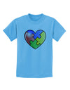 Big Puzzle Heart - Autism Awareness Childrens T-Shirt by TooLoud-Childrens T-Shirt-TooLoud-Aquatic-Blue-X-Small-Davson Sales