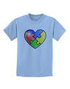 Big Puzzle Heart - Autism Awareness Childrens T-Shirt by TooLoud-Childrens T-Shirt-TooLoud-Light-Blue-X-Small-Davson Sales