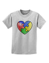 Big Puzzle Heart - Autism Awareness Childrens T-Shirt by TooLoud-Childrens T-Shirt-TooLoud-AshGray-X-Small-Davson Sales