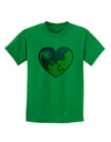 Big Puzzle Heart - Autism Awareness Childrens T-Shirt by TooLoud-Childrens T-Shirt-TooLoud-Kelly-Green-X-Small-Davson Sales