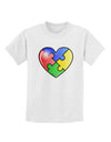 Big Puzzle Heart - Autism Awareness Childrens T-Shirt by TooLoud-Childrens T-Shirt-TooLoud-White-X-Small-Davson Sales