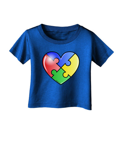 Big Puzzle Heart - Autism Awareness Infant T-Shirt Dark by TooLoud-Infant T-Shirt-TooLoud-Royal-Blue-06-Months-Davson Sales