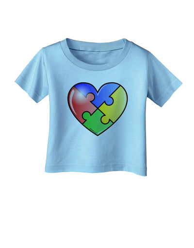 Big Puzzle Heart - Autism Awareness Infant T-Shirt by TooLoud-Infant T-Shirt-TooLoud-Aquatic-Blue-06-Months-Davson Sales