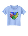 Big Puzzle Heart - Autism Awareness Toddler T-Shirt by TooLoud-Toddler T-Shirt-TooLoud-Aquatic-Blue-2T-Davson Sales