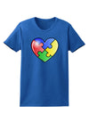 Big Puzzle Heart - Autism Awareness Womens Dark T-Shirt by TooLoud-Womens T-Shirt-TooLoud-Royal-Blue-X-Small-Davson Sales