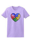 Big Puzzle Heart - Autism Awareness Womens T-Shirt by TooLoud-Womens T-Shirt-TooLoud-Lavender-X-Small-Davson Sales