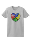 Big Puzzle Heart - Autism Awareness Womens T-Shirt by TooLoud-Womens T-Shirt-TooLoud-AshGray-X-Small-Davson Sales