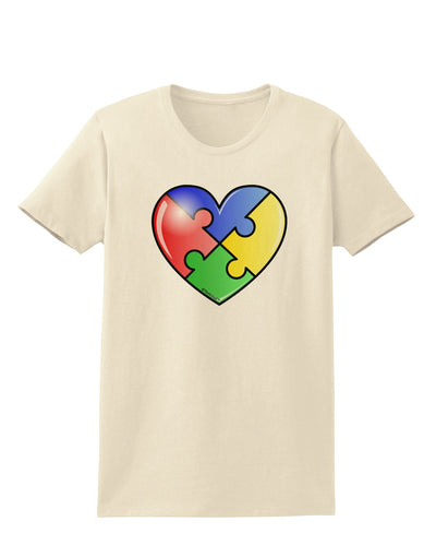 Big Puzzle Heart - Autism Awareness Womens T-Shirt by TooLoud-Womens T-Shirt-TooLoud-Natural-X-Small-Davson Sales