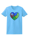 Big Puzzle Heart - Autism Awareness Womens T-Shirt by TooLoud-Womens T-Shirt-TooLoud-Aquatic-Blue-X-Small-Davson Sales