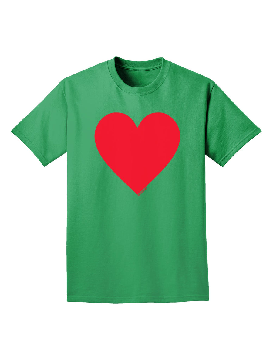 Big Red Heart Valentine's Day Adult Dark T-Shirt-Mens T-Shirt-TooLoud-Purple-Small-Davson Sales