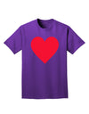 Big Red Heart Valentine's Day Adult Dark T-Shirt-Mens T-Shirt-TooLoud-Purple-Small-Davson Sales