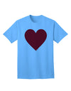 Big Red Heart Valentine's Day Adult T-Shirt: Express Your Love in Style-Mens T-shirts-TooLoud-Aquatic-Blue-Small-Davson Sales