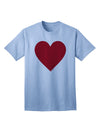 Big Red Heart Valentine's Day Adult T-Shirt: Express Your Love in Style-Mens T-shirts-TooLoud-Light-Blue-Small-Davson Sales