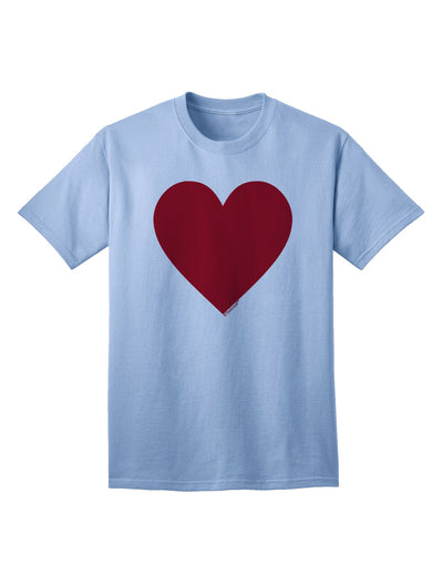 Big Red Heart Valentine's Day Adult T-Shirt: Express Your Love in Style-Mens T-shirts-TooLoud-Light-Blue-Small-Davson Sales