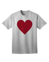 Big Red Heart Valentine's Day Adult T-Shirt: Express Your Love in Style-Mens T-shirts-TooLoud-AshGray-Small-Davson Sales