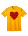 Big Red Heart Valentine's Day Adult T-Shirt: Express Your Love in Style-Mens T-shirts-TooLoud-Gold-Small-Davson Sales