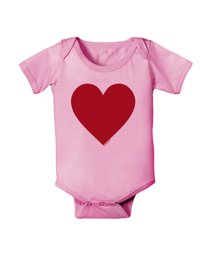 Big Red Heart Valentine's Day Baby Romper Bodysuit-Baby Romper-TooLoud-Light-Pink-06-Months-Davson Sales