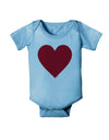 Big Red Heart Valentine's Day Baby Romper Bodysuit-Baby Romper-TooLoud-Light-Blue-06-Months-Davson Sales