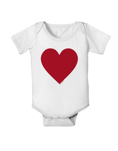 Big Red Heart Valentine's Day Baby Romper Bodysuit-Baby Romper-TooLoud-White-06-Months-Davson Sales