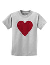 Big Red Heart Valentine's Day Childrens T-Shirt-Childrens T-Shirt-TooLoud-AshGray-X-Small-Davson Sales