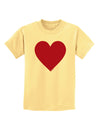 Big Red Heart Valentine's Day Childrens T-Shirt-Childrens T-Shirt-TooLoud-Daffodil-Yellow-X-Small-Davson Sales