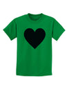Big Red Heart Valentine's Day Childrens T-Shirt-Childrens T-Shirt-TooLoud-Kelly-Green-X-Small-Davson Sales