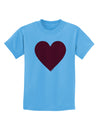 Big Red Heart Valentine's Day Childrens T-Shirt-Childrens T-Shirt-TooLoud-Aquatic-Blue-X-Small-Davson Sales
