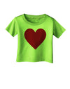 Big Red Heart Valentine's Day Infant T-Shirt-Infant T-Shirt-TooLoud-Lime-Green-06-Months-Davson Sales