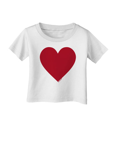 Big Red Heart Valentine's Day Infant T-Shirt-Infant T-Shirt-TooLoud-White-06-Months-Davson Sales