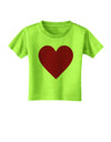 Big Red Heart Valentine's Day Toddler T-Shirt-Toddler T-Shirt-TooLoud-Lime-Green-2T-Davson Sales