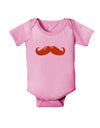 Big Redhead Mustache Baby Romper Bodysuit-Baby Romper-TooLoud-Light-Pink-06-Months-Davson Sales