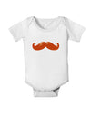 Big Redhead Mustache Baby Romper Bodysuit-Baby Romper-TooLoud-White-06-Months-Davson Sales