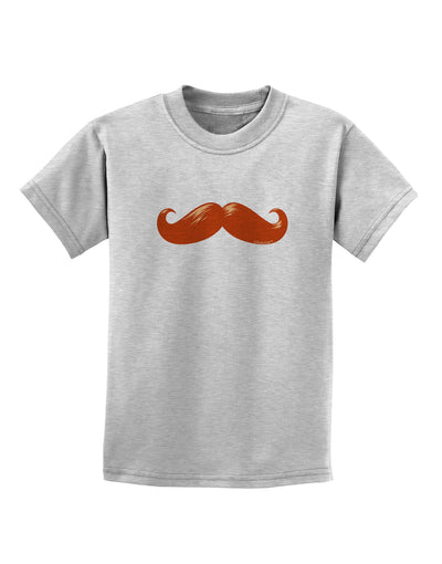 Big Redhead Mustache Childrens T-Shirt-Childrens T-Shirt-TooLoud-AshGray-X-Small-Davson Sales