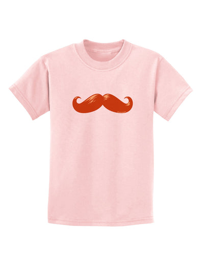 Big Redhead Mustache Childrens T-Shirt-Childrens T-Shirt-TooLoud-PalePink-X-Small-Davson Sales