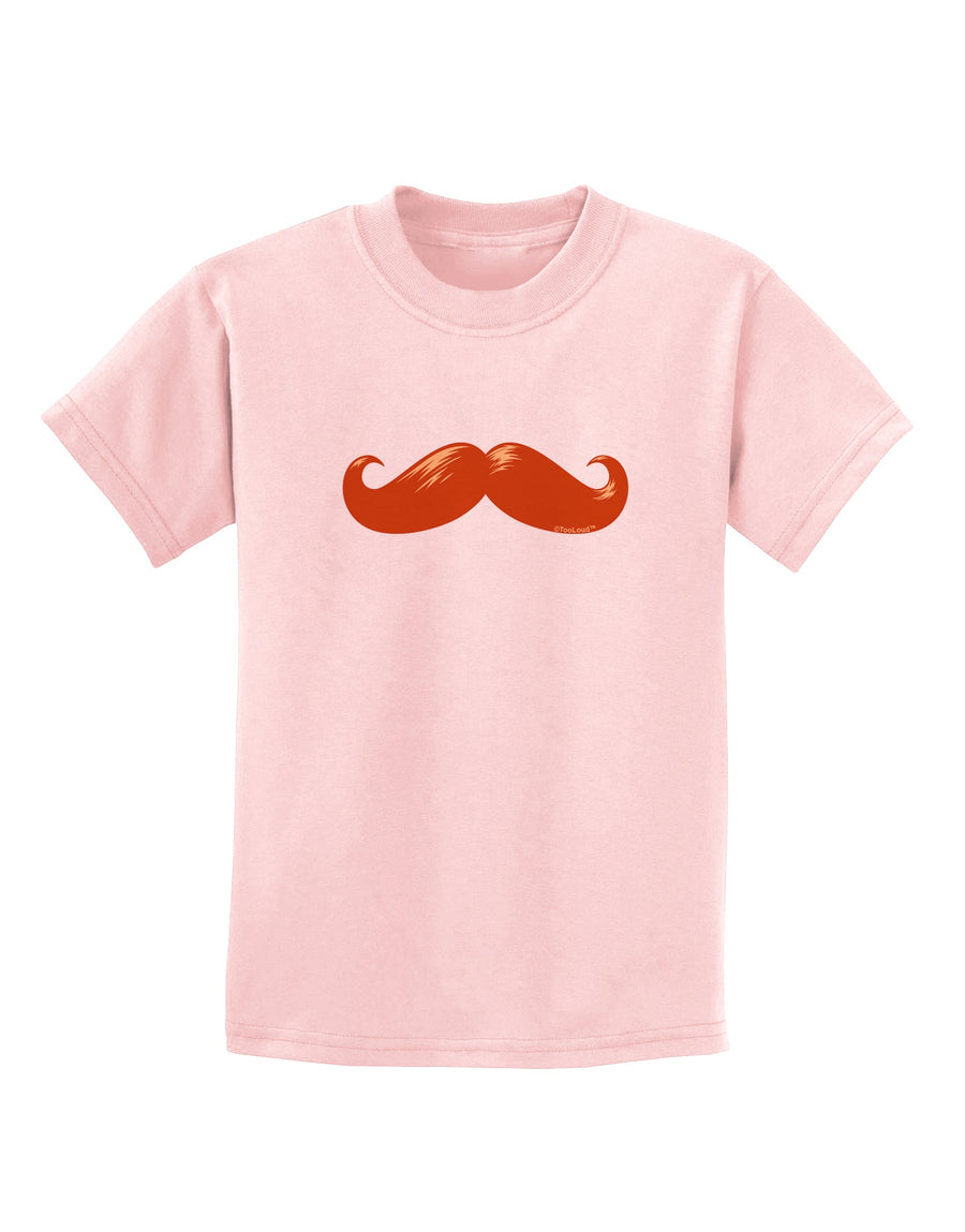 Big Redhead Mustache Childrens T-Shirt-Childrens T-Shirt-TooLoud-White-X-Small-Davson Sales