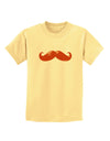 Big Redhead Mustache Childrens T-Shirt-Childrens T-Shirt-TooLoud-Daffodil-Yellow-X-Small-Davson Sales