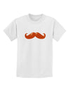 Big Redhead Mustache Childrens T-Shirt-Childrens T-Shirt-TooLoud-White-X-Small-Davson Sales