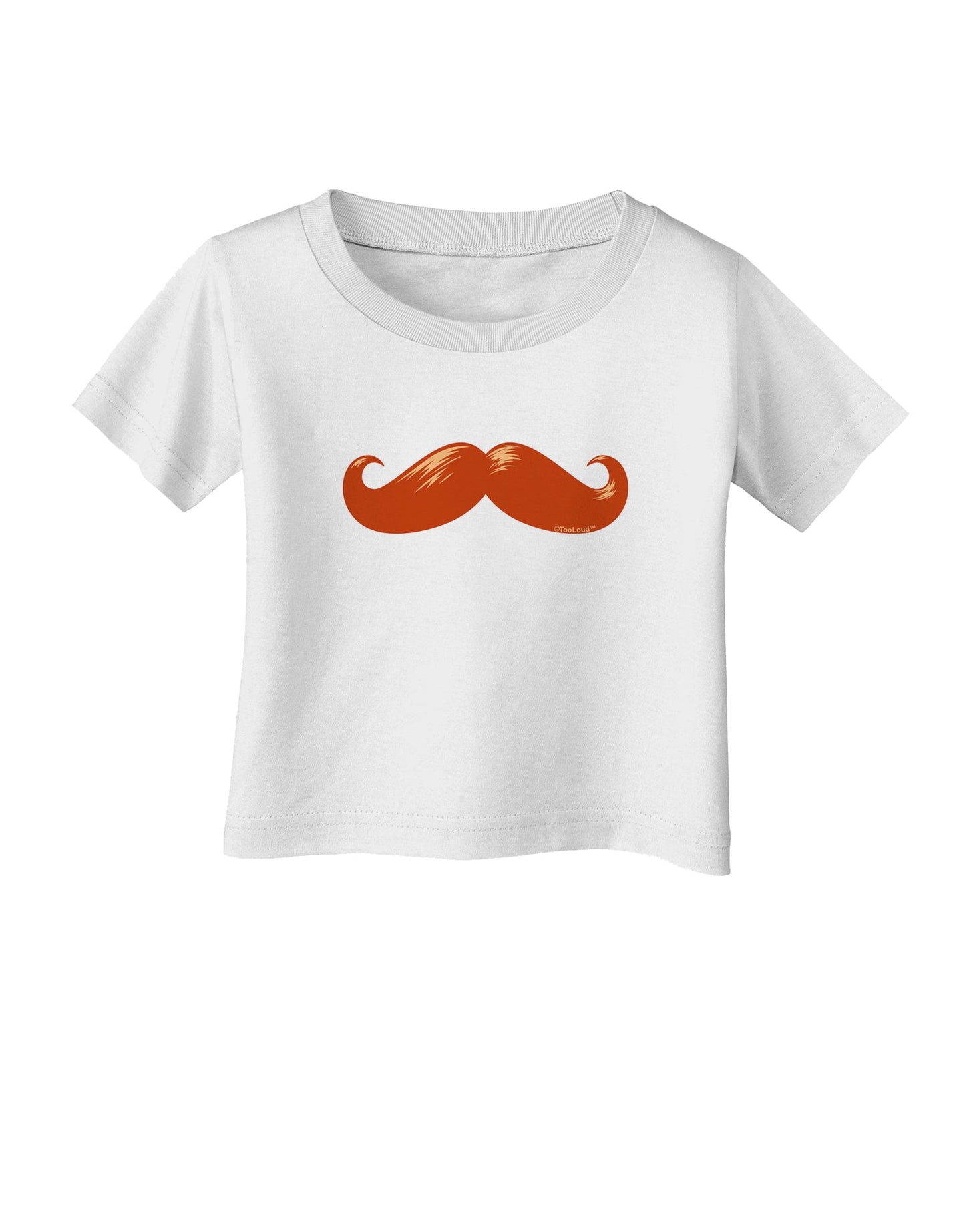 Big Redhead Mustache Infant T-Shirt-Infant T-Shirt-TooLoud-White-06-Months-Davson Sales